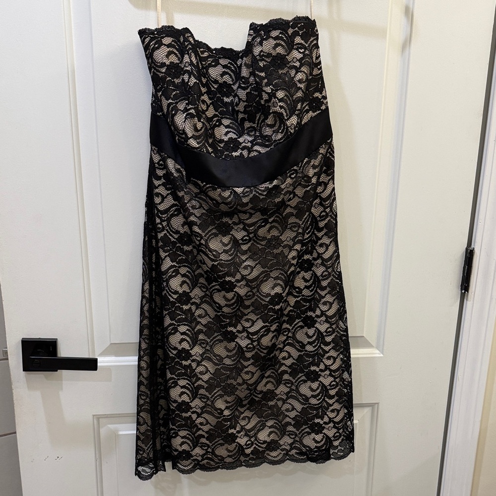 White House Black Market Black Lace Dress